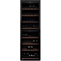 Kahden lämpötilan viinikaappi mQuvée WineExpert 180 Fullglass Black SW-180B, musta
