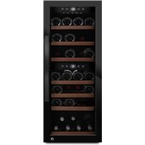 Kahden lämpötilan viinikaappi mQuvée WineExpert 38 Fullglass Black SW-38B, musta