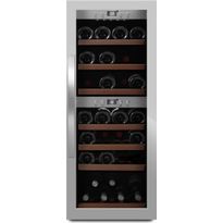 Kahden lämpötilan viinikaappi mQuvée WineExpert 38 Stainless SW-38S, teräs