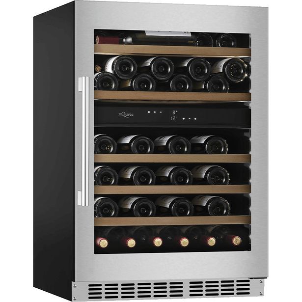 Viinikaappi mQuvée, WineCave 800 60D Stainless- WCD60S-800