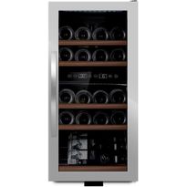 Kahden lämpötilan viinikaappi mQuvée WineExpert 24 Stainless, teräs