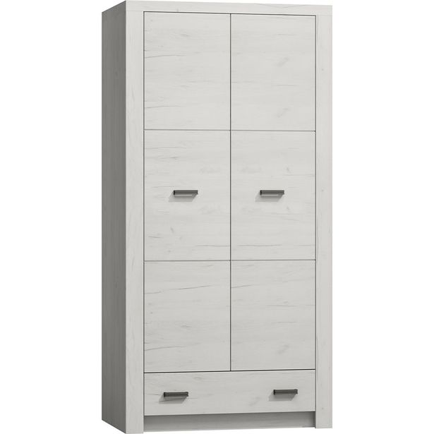 Vaatekaappi Nomla INDIANAPOLIS 01, saranaovet, 96x192cm