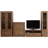 Olohuoneen huonekalusetti Nomla TADEUSZ III, ruskea