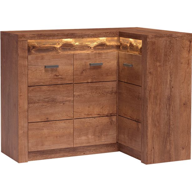 Kulmalipasto Nomla INDIANAPOLIS 15 K, LED-valaistuksella, 104x131cm, ruskea