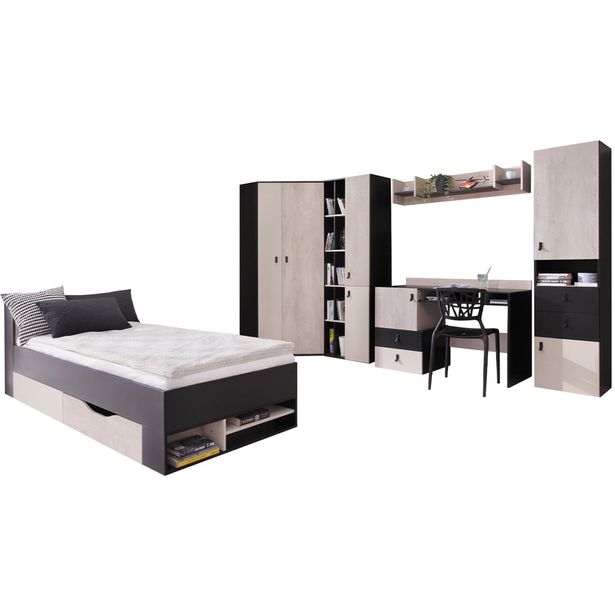 Nuorten huonekalusetti Nomla PLANET SYSTEM I, eri värejä