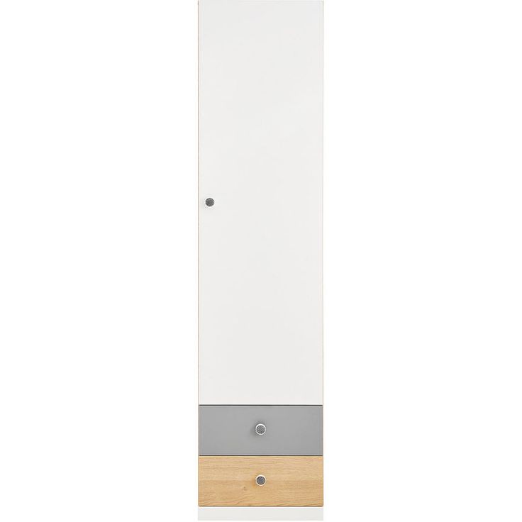 Kaappi Nomla PIXEL SYSTEM PX4, 45x190cm, valkoinen/ruskea