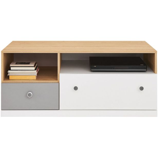 TV-taso Nomla PIXEL SYSTEM PX11, leveys 120cm, valkoinen/ruskea