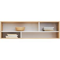 Seinähylly Nomla PIXEL SYSTEM PX12, 120x35cm, ruskea/valkoinen