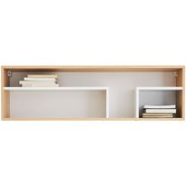 Seinähylly Nomla PIXEL SYSTEM PX13, 105x35cm, ruskea/valkoinen