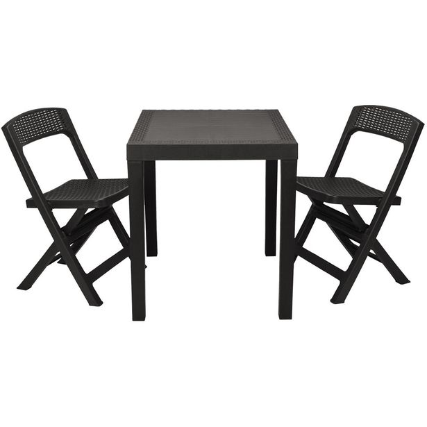 Puutarhakalustesetti Nomla Poker, harmaa