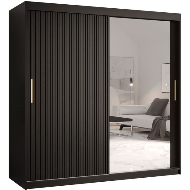 Liukuovivaatekaappi Nomla RIFLO SLIM 2 180, 180x200cm