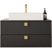 Allaskaappi pesualtaalla Nomla 80 GARIANO 01, 80cm, musta