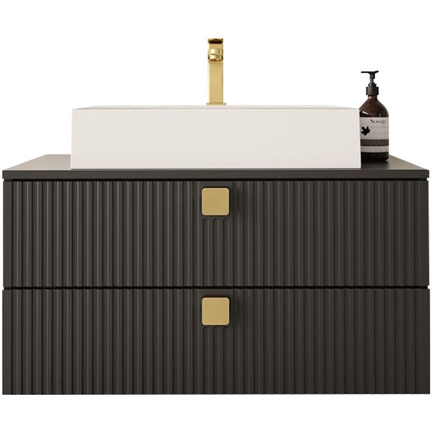 Allaskaappi pesualtaalla Nomla 80 GARIANO 01, 80cm, musta