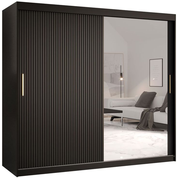 Liukuovivaatekaappi Nomla RIFLO SLIM 2 200, 200x200cm