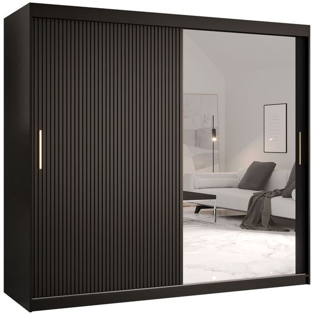 Liukuovivaatekaappi Nomla RIFLO SLIM 2 200, 200x200cm