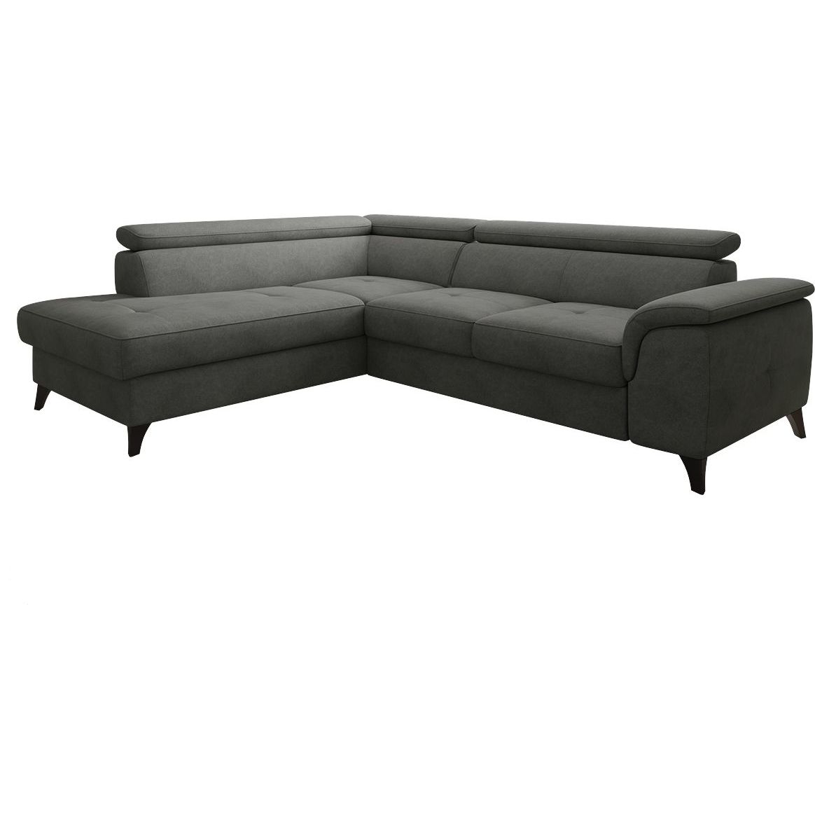 Kulmavuodesohva Nomla ALDEIA, 5-istuttava, vasen, tummanharmaa