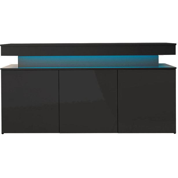 Lipasto Nomla 3D 160 GLOSSA 03, LED-valaistuksella, 83x160cm
