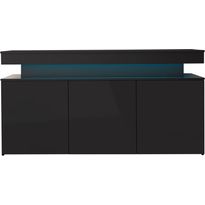 Lipasto Nomla 3D 160 GLOSSA 03, LED-valaistuksella, 83x160cm