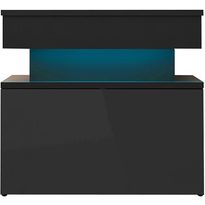 Yöpöytä Nomla 1S GLOSSA 04, LED-valaistuksella, 55x39cm