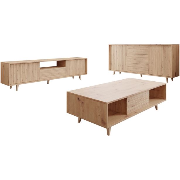 Olohuoneen huonekalusetti Nomla FERIDO I, ruskea