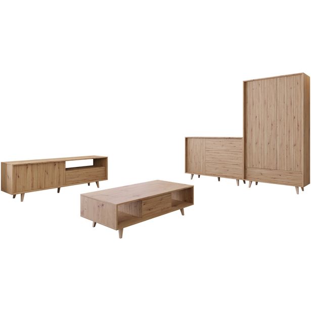 Olohuoneen huonekalusetti Nomla FERIDO II, ruskea