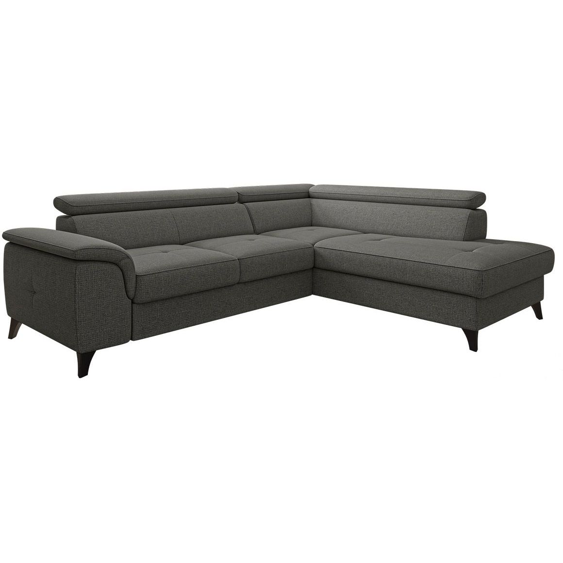 Kulmavuodesohva Nomla ALDEIA, 5-istuttava, oikea, tummanharmaa 2