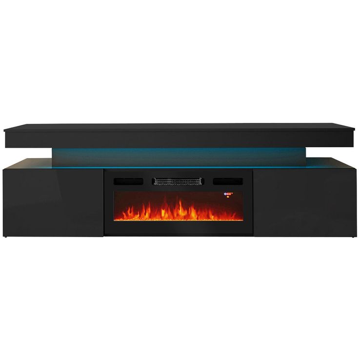TV-taso Nomla EF 2D GLOSSA 05, LED-valaistuksella, sähkötakalla, leveys 190cm