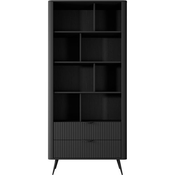 Kirjahylly Nomla LANTE, 88x194cm, musta