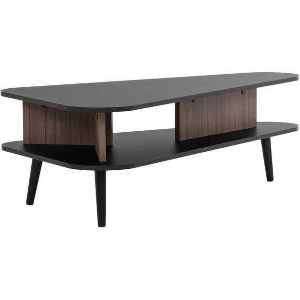 Sohvapöytä Nomla PINELLI PN-02, 100x57cm, musta/ruskea