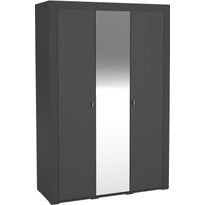 Vaatekaappi Nomla 3D MOSSA MO2, saranaovet, peili, 138x206cm