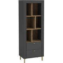 Kirjahylly Nomla 2S MOSSA MO4, 60x169cm, 