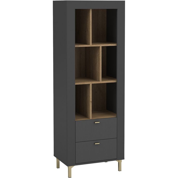 Kirjahylly Nomla 2S MOSSA MO4, 60x169cm, 