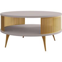Sohvapöytä Nomla ROENNI GOLD, kulta/beige
