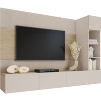 TV-kalustepaketti Nomla DEROMI II, 220x150cm, beige