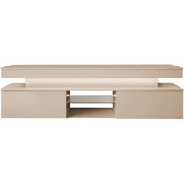 TV-taso Nomla 2D 190 GLOSSA 07, LED-valaistuksella, leveys 190cm, beige