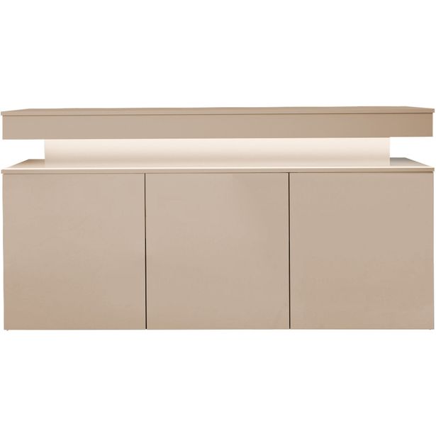 Lipasto Nomla 3D 160 GLOSSA 08, LED-valaistuksella, 83x160cm, beige