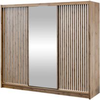 Liukuovivaatekkaappi Nomla LONDON 250 L, 250x215cm, ruskea