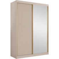 Liukuovivaatekaappi Nomla 2D TIRENO, peiliovella, 151x216cm