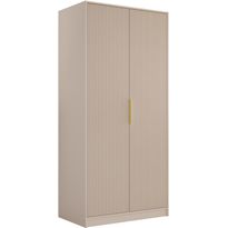 Vaatekaappi Nomla 2D TIRENO, saranaovet, 102x216cm, beige