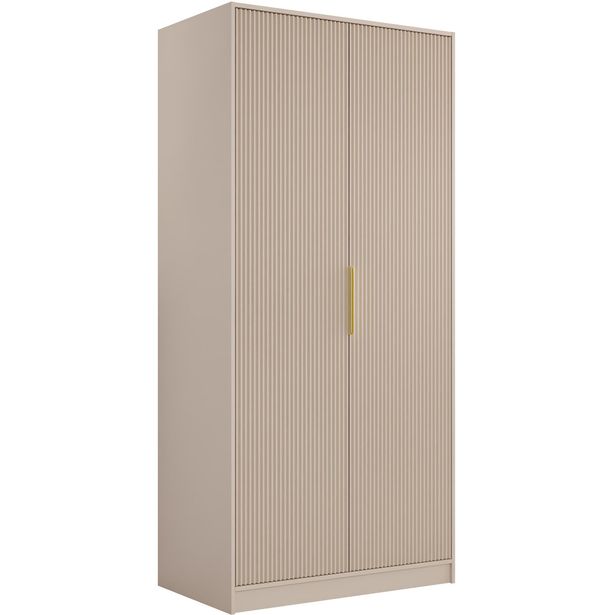Vaatekaappi Nomla 2D TIRENO, saranaovet, 102x216cm, beige