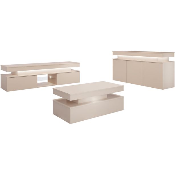 Olohuoneen huonekalusetti Nomla GLOSSA X, beige