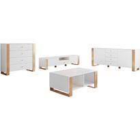 Olohuoneen huonekalusetti Nomla LOUTIO I, valkoinen