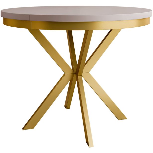 Jatkettava ruokapöytä Nomla EDDER 120, 120/196x120cm, eri värejä