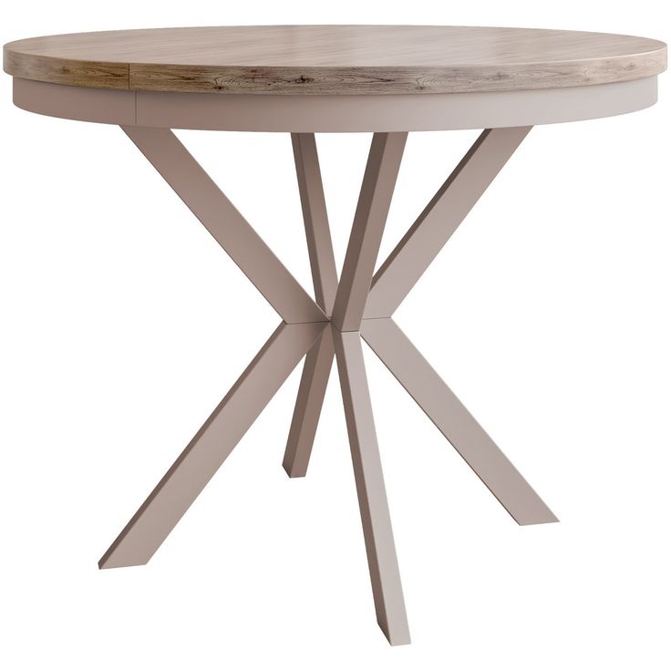 Jatkettava ruokapöytä Nomla EDDER 90, 90/166x90cm, ruskea/beige