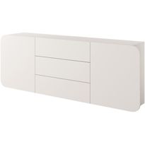 Seinälle kiinnitettävä lipasto Nomla A RENE 2DD3S, leveys 200cm, beige