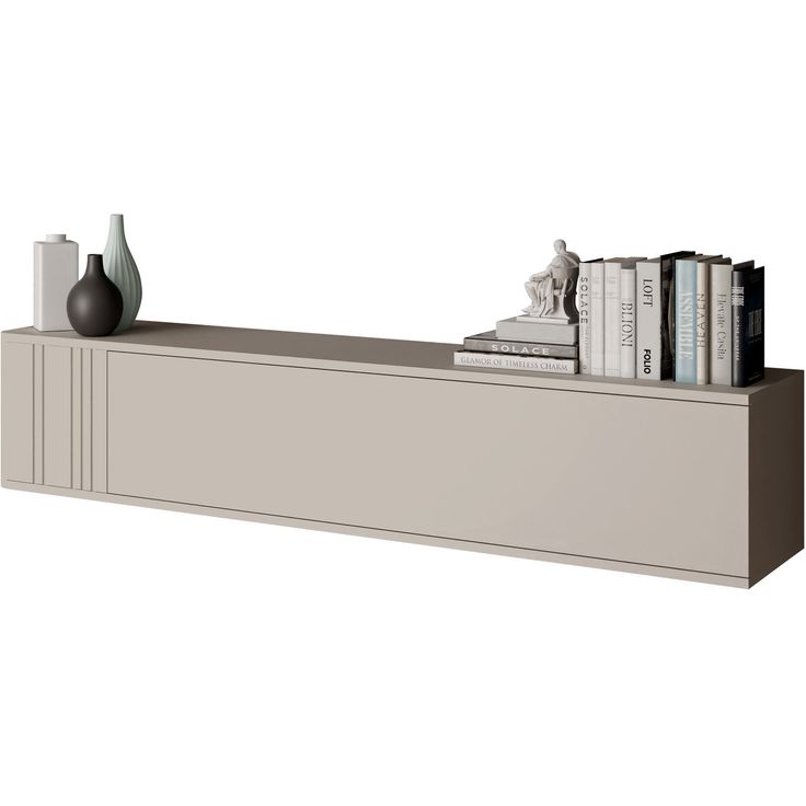 Seinään kiinnitettävä TV-taso Nomla PHILIPPE 150, leveys 150cm, beige