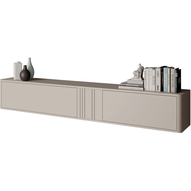 Seinään kiinnitettävä TV-taso Nomla PHILIPPE 190, leveys 190cm, beige