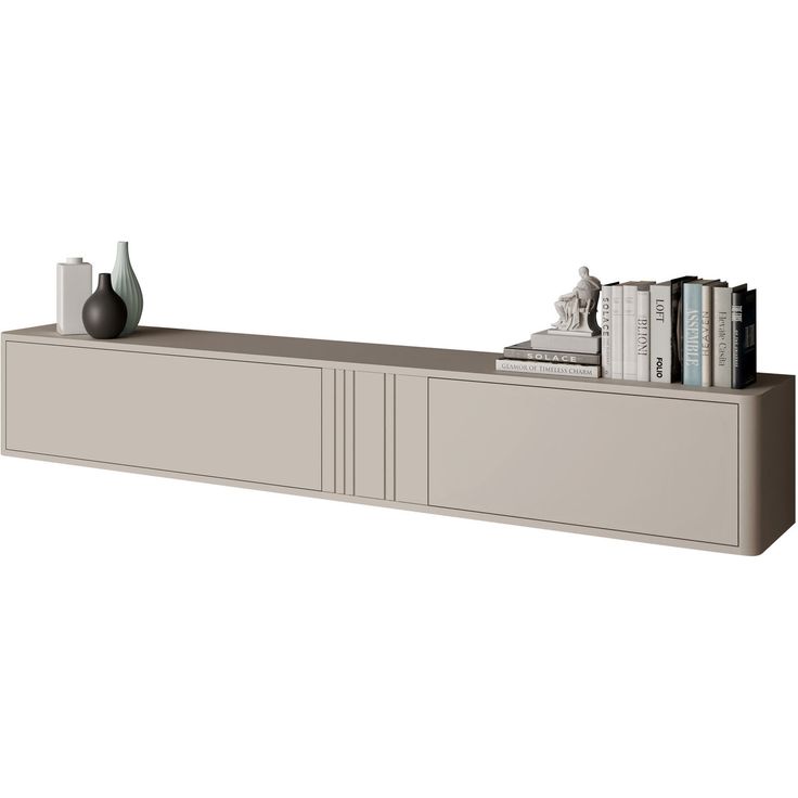 Seinään kiinnitettävä TV-taso Nomla PHILIPPE 190, leveys 190cm, beige