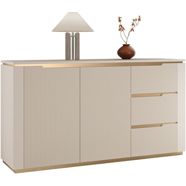 Lipasto Nomla 2D3S HILAFIN, 153x84cm, beige