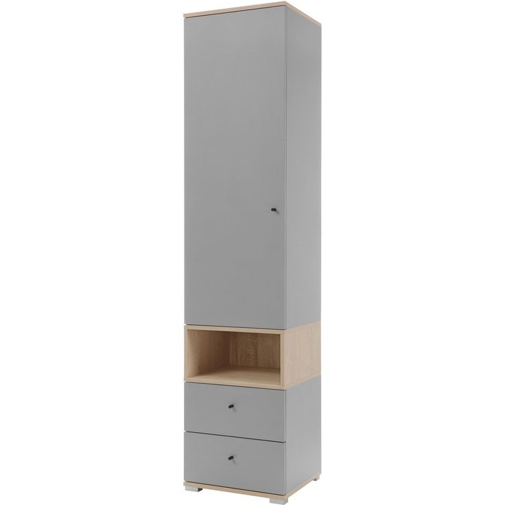 Kaappi Nomla ORO SYSTEM 2, 45x195cm, harmaa/ruskea